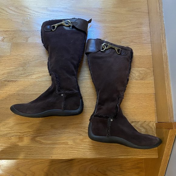 Nike Lab G Series Knee High Brown Suede Boot, Size 9 - Picture 4 of 13